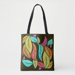 Bolso De Tela Patrón de hojas de otoño