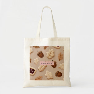 Bolso De Tela Patrón de hojas de roble y maíz ruso personalizado