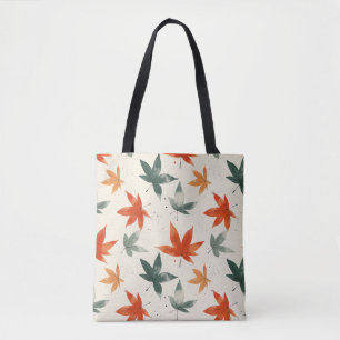 Bolso De Tela Patrón de hojas otoñales