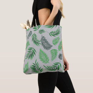 Bolso De Tela Patrón de hojas tropicales 11