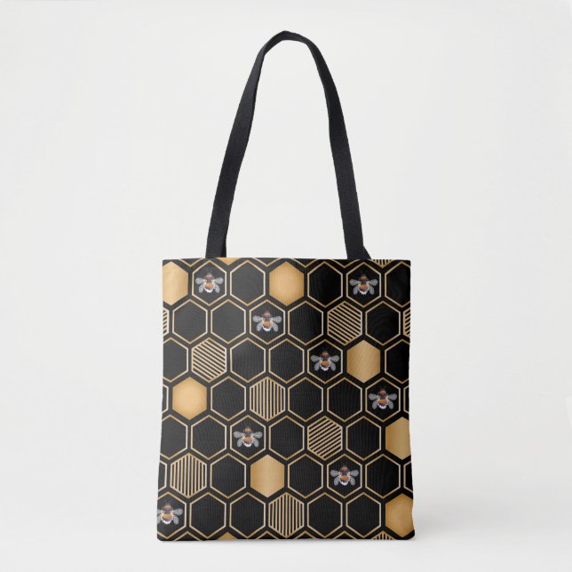 Bolso De Tela Patrón de honeycomb (Anverso)