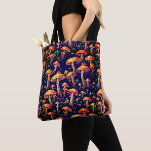 Bolso De Tela Patrón de hongos