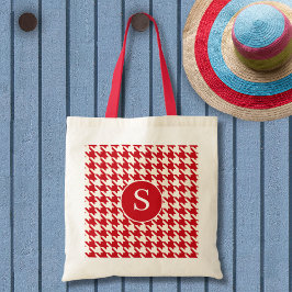 Bolso De Tela Patrón de Houndstaso Cherry Red