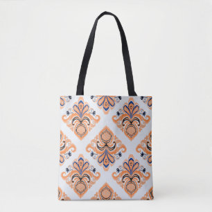 Bolso De Tela Patrón de ikat colorido en estilo vintage. Elegant