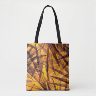 Bolso De Tela Patrón de ilustracion de hojas de palma tropicales