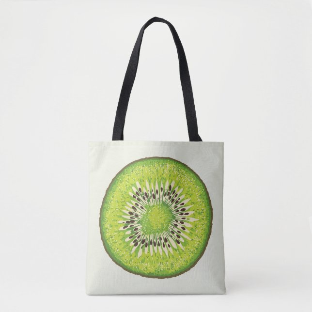 Bolso De Tela Patrón de ilustracion de Kiwi Slice (Anverso)