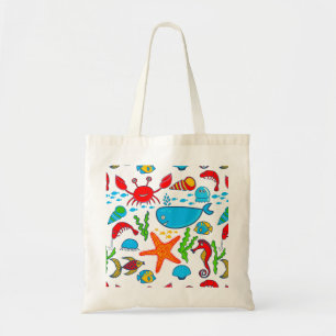 Bolso De Tela Patrón de Ilustracion de vida útil de la vista de