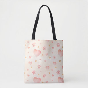 Bolso De Tela Patrón de imágenes de colores rosados y colores de