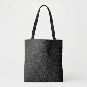 Bolso De Tela Patrón de impresión completa Tatau tribal polinesi
