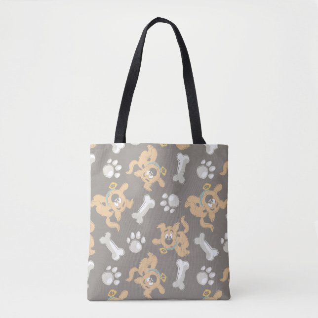 Bolso De Tela Patrón de impresión Scooby-Doo y Paw de cobre (Anverso)