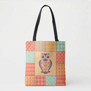 Bolso De Tela Patrón de infiltración de la lechuza