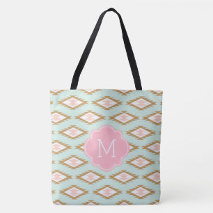 Bolso De Tela Patrón de inspiración tribal monogramado