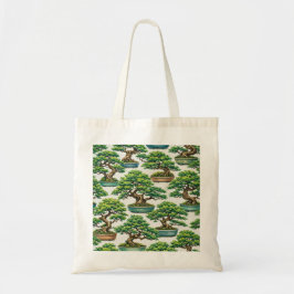 Bolso De Tela Patrón de jardín de bonsái japonés
