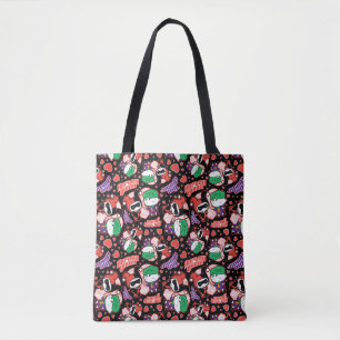 Bolso De Tela Patrón de Joker y Corazón de carro de la teoría