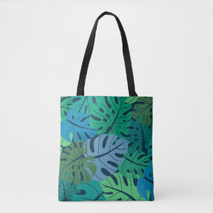 Bolso De Tela Patrón de la palma de la selva tropical sin foco
