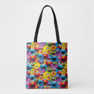 Bolso De Tela Patrón de la tripulación de Barrio Sésamo