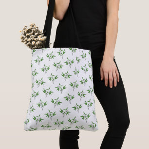 Bolso De Tela Patrón de las ramas de bambú