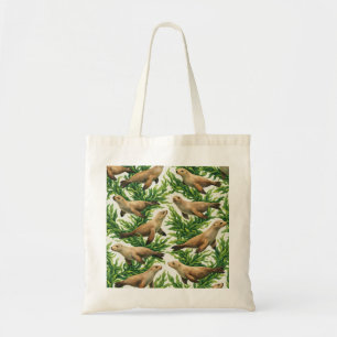 Bolso De Tela Patrón de León Marino y Bosque de Algas