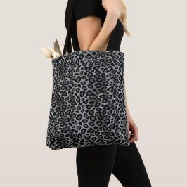 Bolso De Tela Patrón de leopardo gris