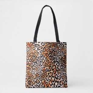 Bolso De Tela Patrón de leopardo sin foco, prin animal de dibujo