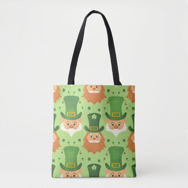 Bolso De Tela Patrón de Leprechaun Tophat (Anverso)