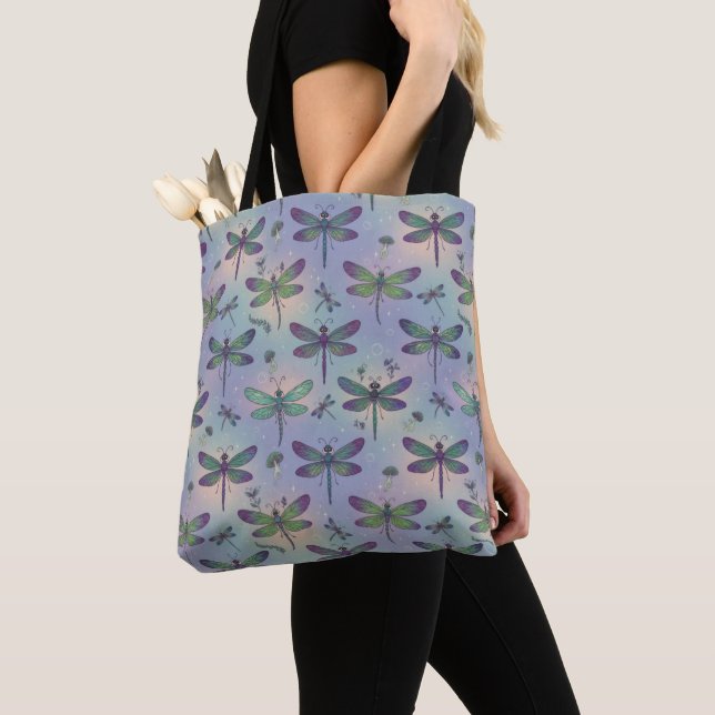 Bolso De Tela Patrón de libélula (Detalle)
