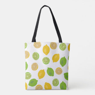 Bolso De Tela Patrón de limón y limón