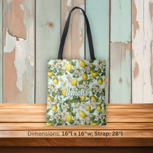 Bolso De Tela Patrón de limones