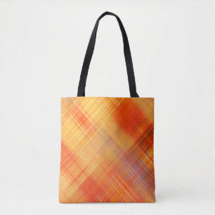 Bolso De Tela patrón de líneas diagonales geométricas abstractas