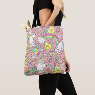 Bolso De Tela patrón de llama 3
