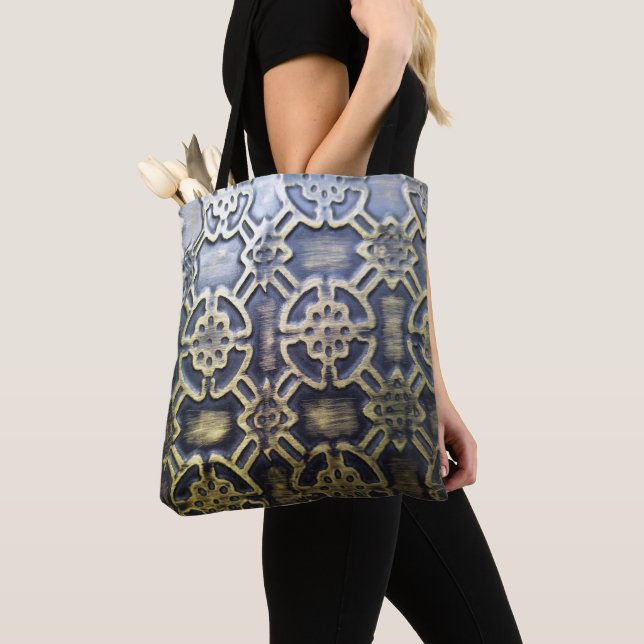 Bolso De Tela patrón de lodo africano (Detalle)