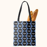 Bolso De Tela Patrón de logotipo simple promoción comercial<br><div class="desc">Diseño sencillo de patrones de logotipo para fomentar la lealtad de la marca y promover su pequeña empresa. Reemplace el logotipo por el suyo propio y cambie el color de fondo de la Herramienta de diseño a personalizar.</div>