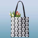 Bolso De Tela Patrón de logotipo simple promoción comercial<br><div class="desc">Diseño sencillo de patrones de logotipo para fomentar la lealtad de la marca y promover su pequeña empresa. Reemplace el logotipo por el suyo propio y cambie el color de fondo de la Herramienta de diseño a personalizar.</div>
