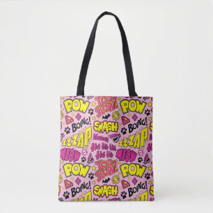 Bolso De Tela Patrón de logotipos y frases cómicas de Cheet