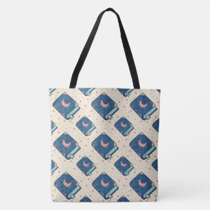 Bolso De Tela Patrón de Luna de Cuentos Celestiales