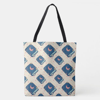 Bolso De Tela Patrón de Luna de Cuentos Celestiales