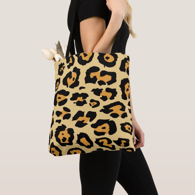Bolso De Tela Patrón de manchas de guepardo moderno (Detalle)