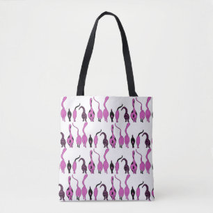 Bolso De Tela Patrón de manchas púrpuras de gato