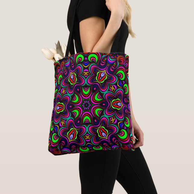 Bolso De Tela Patrón de Mandala (Detalle)