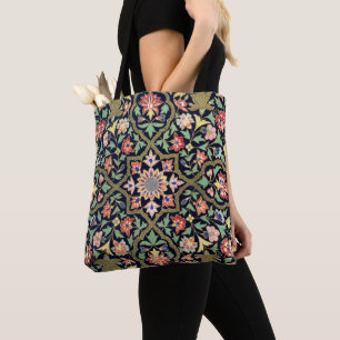 Bolso De Tela Patrón de Mandala de Boho Floral Vintage colorido