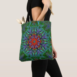 Bolso De Tela Patrón de mandala de textura textil de Confianza