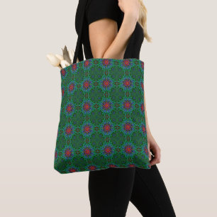 Bolso De Tela Patrón de mandala de textura textil de Confianza