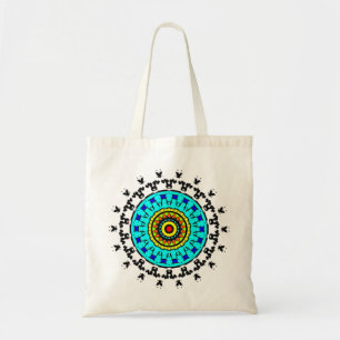 Bolso De Tela Patrón de Mandala Floral