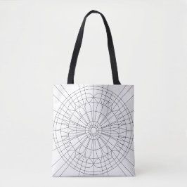 Bolso De Tela Patrón de Mandala Geométrico