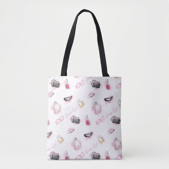 Bolso De Tela Patrón de maquillaje del Chica Gossip (Anverso)