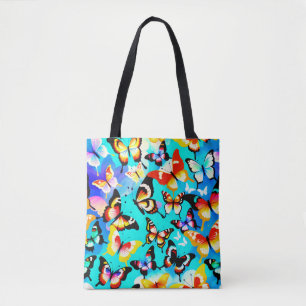 Bolso De Tela Patrón de mariposa