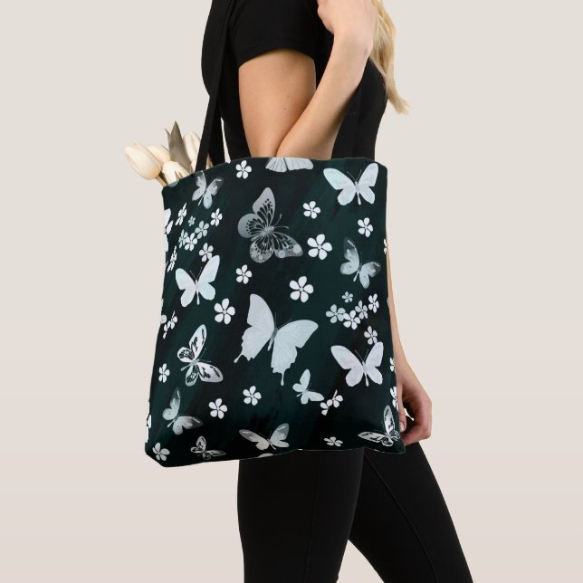 Bolso De Tela Patrón de mariposa 14 (Detalle)