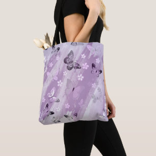 Bolso De Tela Patrón de mariposa 8