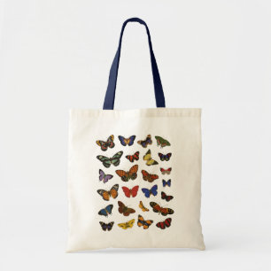 Bolso De Tela Patrón de Mariposa – Botánica Inspirada en la Natu