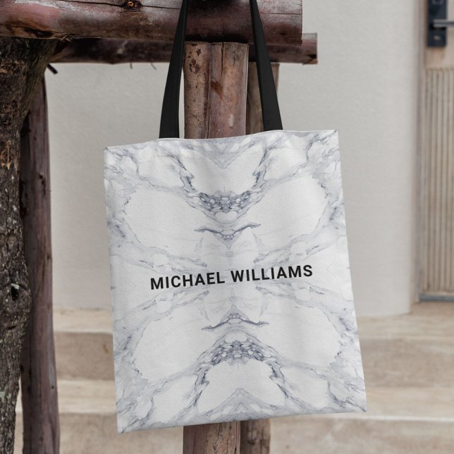 Bolso De Tela Patrón de mármol personalizado de alta moda (Subido por el creador)